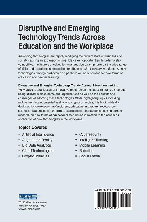 Produktbild: Disruptive and Emerging Technology Trends Across Education and the Workplace