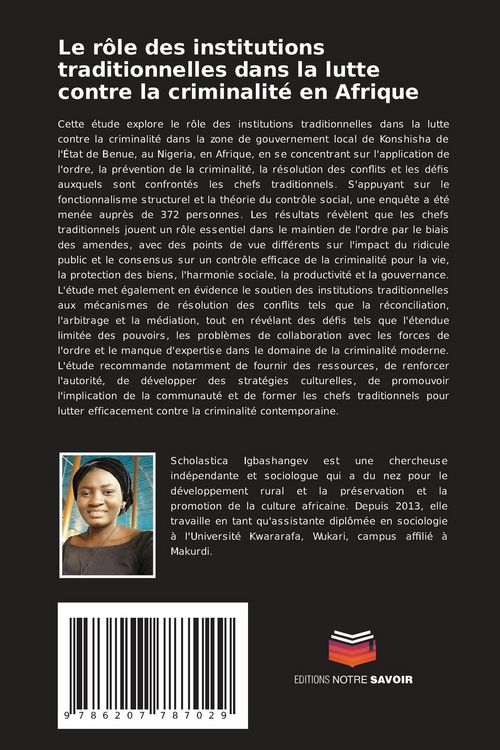Produktbild: Le r&ocirc;le des institutions traditionnelles dans la lutte contre la criminalit&eacute; en Afrique