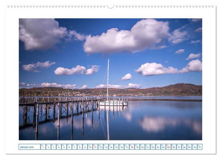 Produktbild: Bodman - sch&ouml;ner kleiner Ort direkt am Bodensee (Wandkalender 2026 DIN A2 quer), CALVENDO Monatskalender