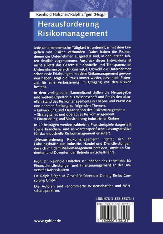 Produktbild: Herausforderung Risikomanagement