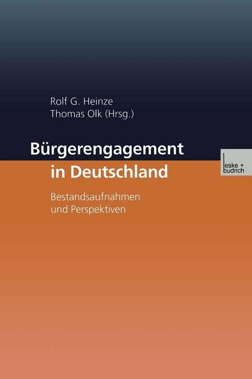 Produktbild: B&uuml;rgerengagement in Deutschland