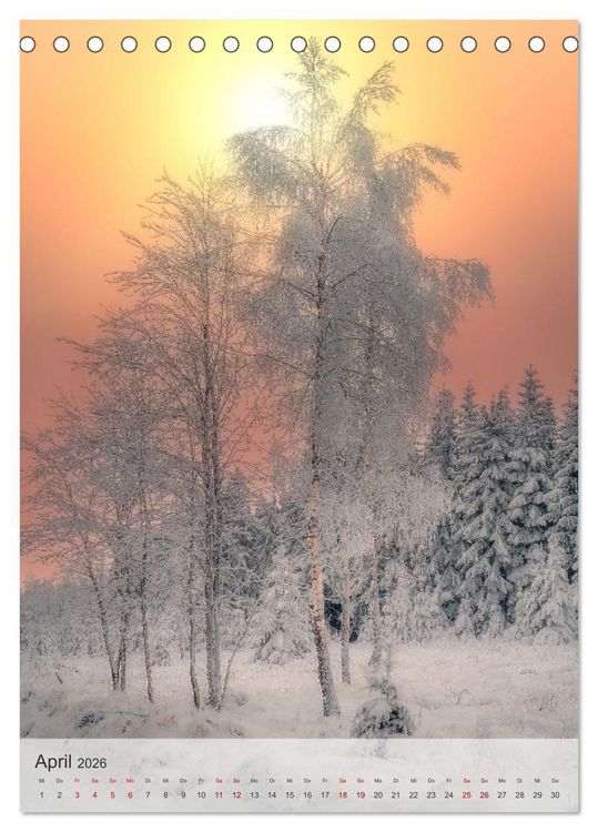 Produktbild: Winter Spaziergang (Tischkalender 2026 DIN A5 hoch), CALVENDO Monatskalender