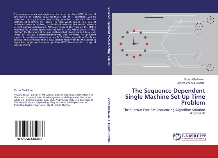 Produktbild: The Sequence Dependent Single Machine Set-Up Time Problem