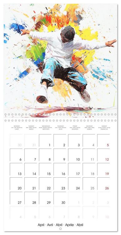 Produktbild: Canvas of Olympic Champions (Wall Calendar 2026 12 &times; 12 Inch) CALVENDO 12 Month Wall Calendar