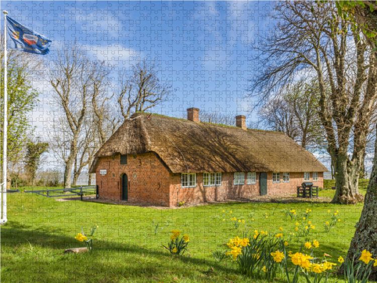 Produktbild: CALVENDO Puzzle Altfriesisches Haus in Keitum auf Sylt | 1000 Teile Lege-Gr&ouml;&szlig;e 64x48cm Foto-Puzzle f&uuml;r gl&uuml;ckliche Stunden