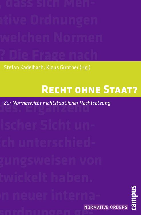 Produktbild: Recht ohne Staat?