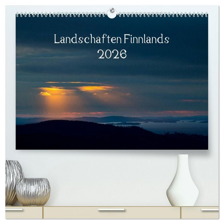 Produktbild: Landschaften Finnlands (hochwertiger Premium Wandkalender 2026 DIN A2 quer), Kunstdruck in Hochglanz