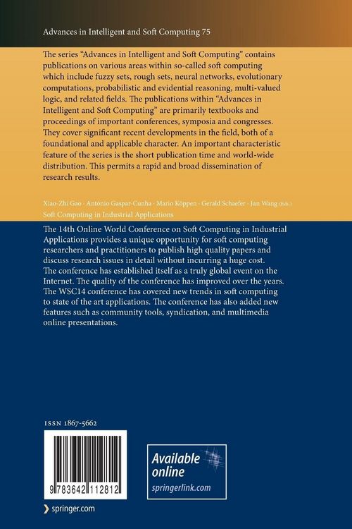 Produktbild: Soft Computing in Industrial Applications