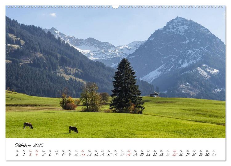 Produktbild: Oberallg&auml;uer Landschaft (hochwertiger Premium Wandkalender 2026 DIN A2 quer), Kunstdruck in Hochglanz