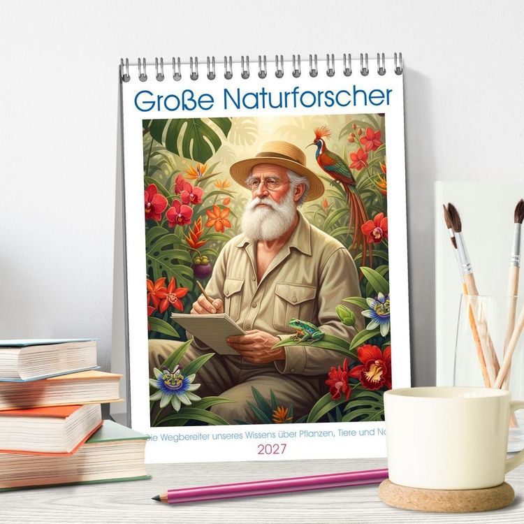 Produktbild: Gro&szlig;e Naturforscher (Tischkalender 2027 DIN A5 hoch), CALVENDO Monatskalender