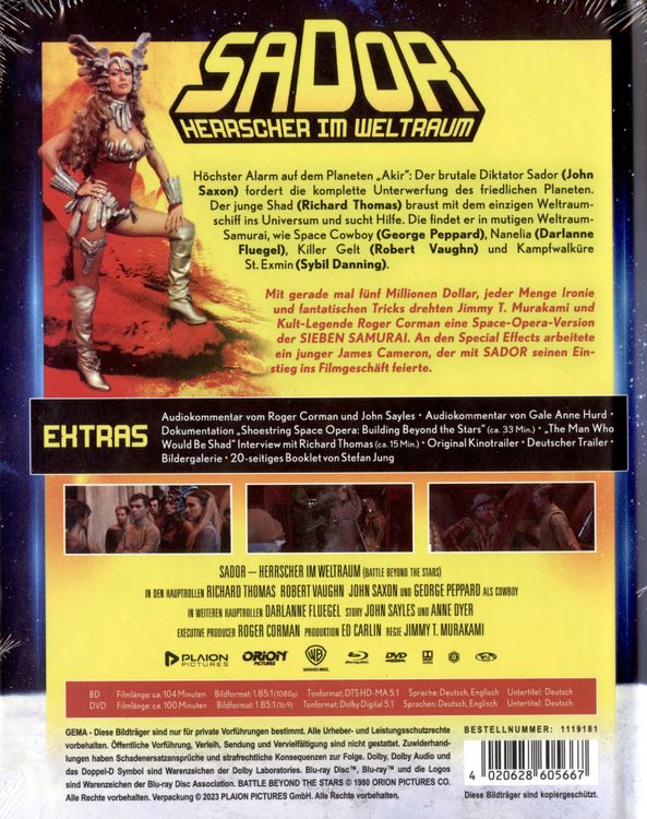 Produktbild: Sador - Herrscher im Weltraum - Mediabook (Blu-ray+DVD)