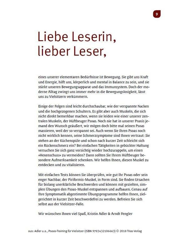 Produktbild: Psoas-Training für Vielsitzer