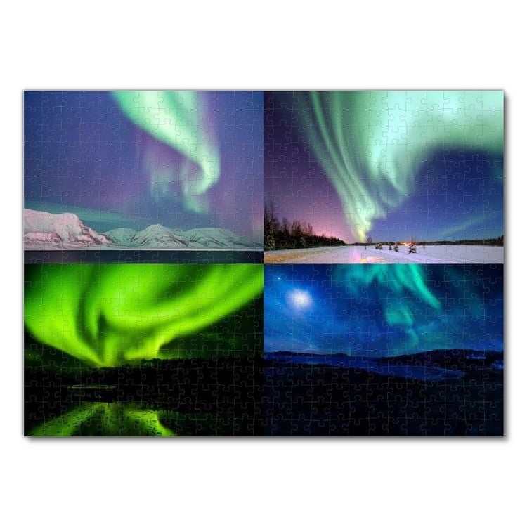 Produktbild: Lais Puzzle Collage Nordlicht 500 Teile