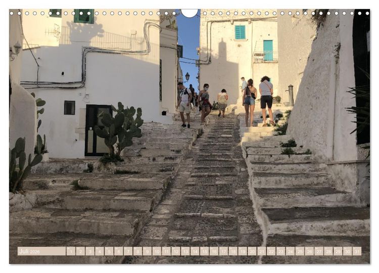Produktbild: Ostuni - Apuliens wei&szlig;e Stadt (Wandkalender 2026 DIN A3 quer), CALVENDO Monatskalender