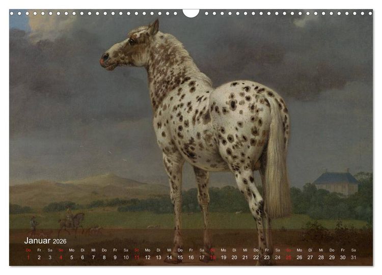 Produktbild: Pferde-&Ouml;lgem&auml;lde - Die Kunst der alten Meister (Wandkalender 2026 DIN A3 quer), CALVENDO Monatskalender