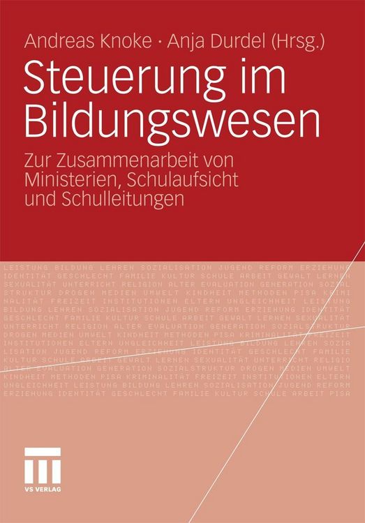 Produktbild: Steuerung im Bildungswesen