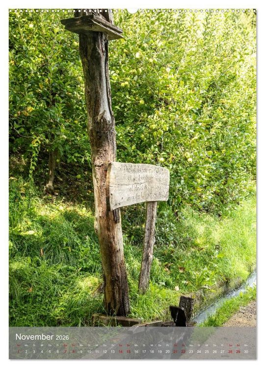 Produktbild: Auf dem Marlinger Waalweg (hochwertiger Premium Wandkalender 2026 DIN A2 hoch), Kunstdruck in Hochglanz