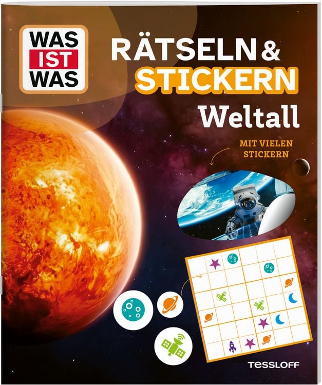 Produktbild: WAS IST WAS Rätseln und Stickern: Weltall