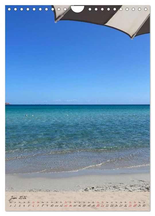 Produktbild: Sardinien - das ganze Jahr Urlaubsgef&uuml;hl (Wandkalender 2026 DIN A4 hoch), CALVENDO Monatskalender