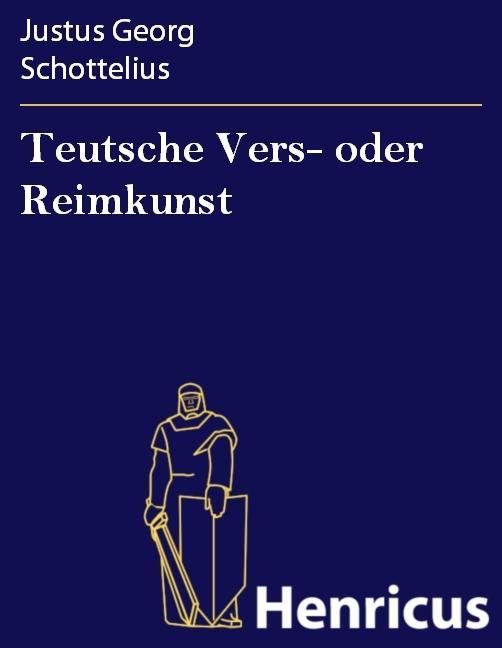 Produktbild: Teutsche Vers- oder Reimkunst