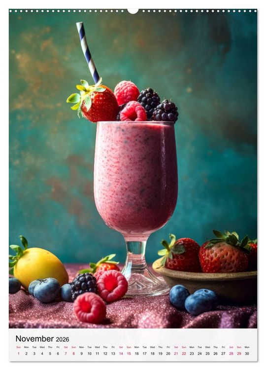 Produktbild: Smoothie Symphony (Wall Calendar 2026 DIN A2 portrait), CALVENDO 12 Month Wall Calendar