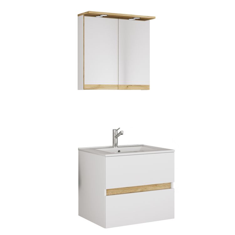 Produktbild: 3 tlg. Badm&ouml;bel-Set mit Waschbecken Cosila-I 61 cm