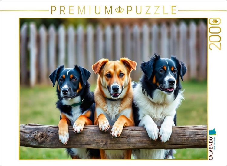 Produktbild: CALVENDO Puzzle Aufpassen am Zaun | 2000 Teile Lege-Gr&ouml;&szlig;e 90x67cm Foto-Puzzle f&uuml;r gl&uuml;ckliche Stunden