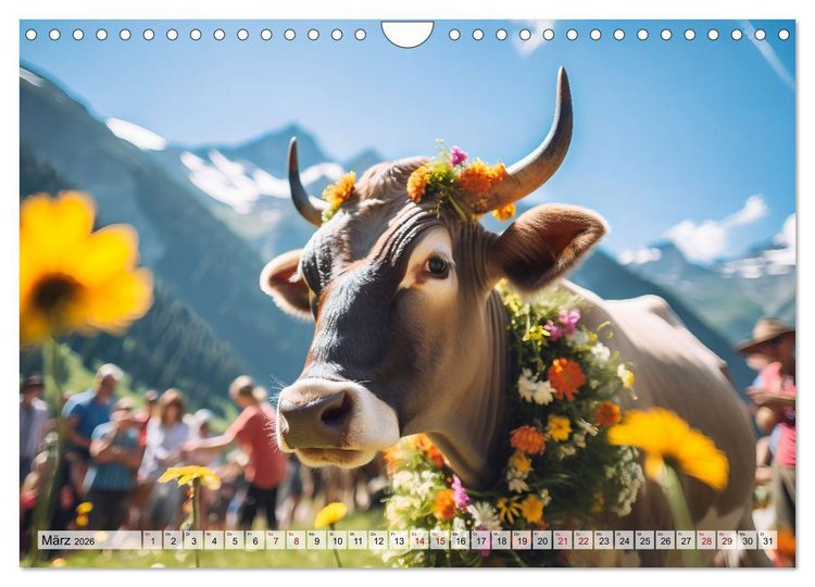 Produktbild: Alm Leben - Meine Liebe zum Bergbauernhof (Wandkalender 2026 DIN A4 quer), CALVENDO Monatskalender