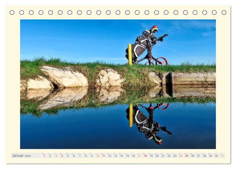 Produktbild: Golf - meine Leidenschaft (Tischkalender 2026 DIN A5 quer), CALVENDO Monatskalender