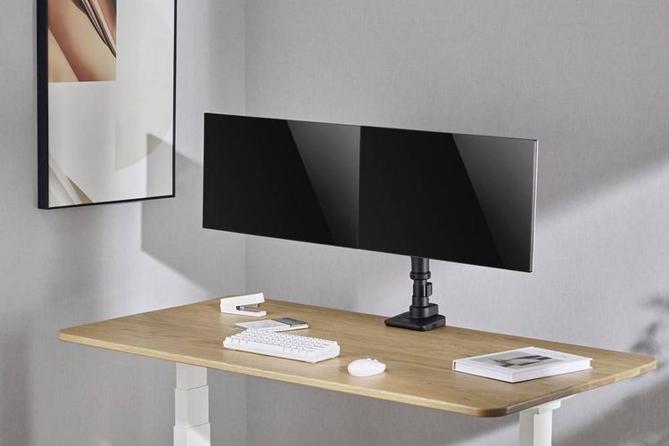 Produktbild: SpeaKa Professional Monitorhalterung SP-MM-980 2 Display(s) 43,2 cm (17") - 124,5 cm (49") Schwarz H&ouml;henverstellbar, Neigbar, Schwenkbar