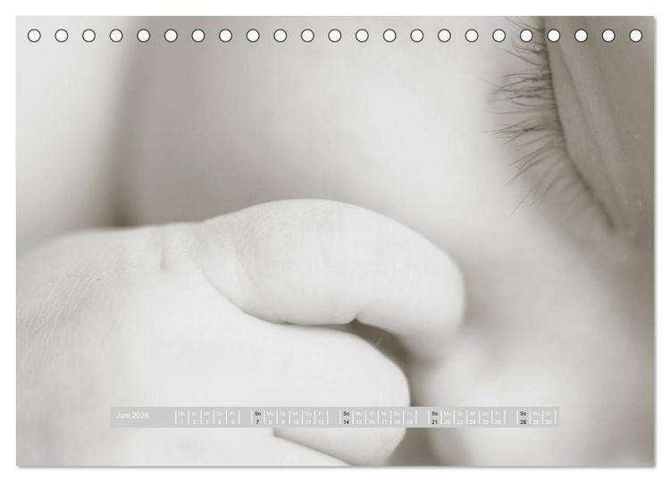 Produktbild: ...so winzig - Babykalender (Tischkalender 2026 DIN A5 quer), CALVENDO Monatskalender