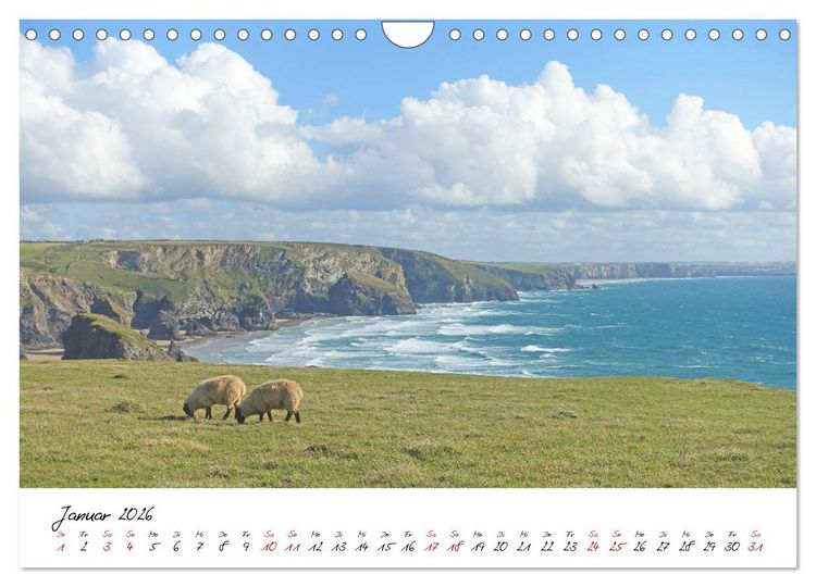 Produktbild: Cornwall. Der malerische S&uuml;dwesten Englands (Wandkalender 2026 DIN A4 quer), CALVENDO Monatskalender