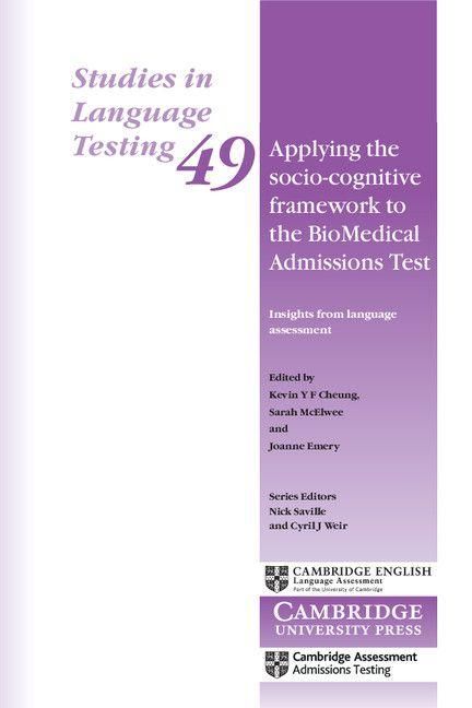 Produktbild: Applying the Socio-Cognitive Framework to the Biomedical Admissions Test