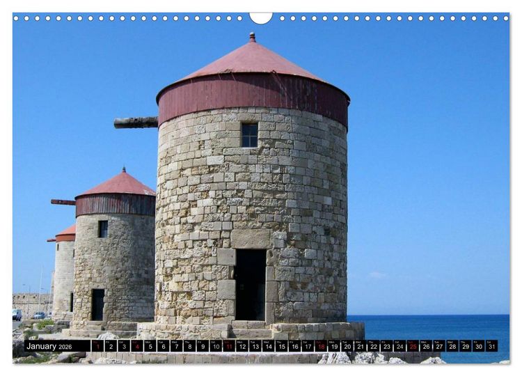 Produktbild: Rhodes - Greece (Wall Calendar 2026 DIN A3 landscape), CALVENDO 12 Month Wall Calendar