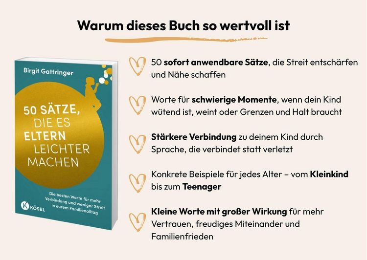 Produktbild: 50 S&auml;tze, die es Eltern leichter machen