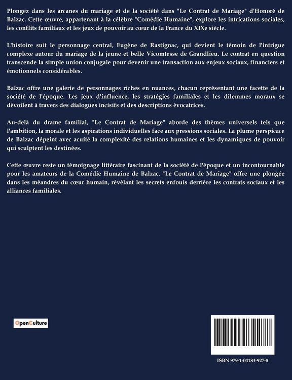 Produktbild: Le Contrat De Mariage