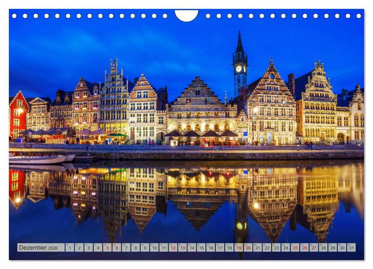 Produktbild: Gent - die geschichtstr&auml;chtige Perle in Flandern (Wandkalender 2026 DIN A4 quer), CALVENDO Monatskalender