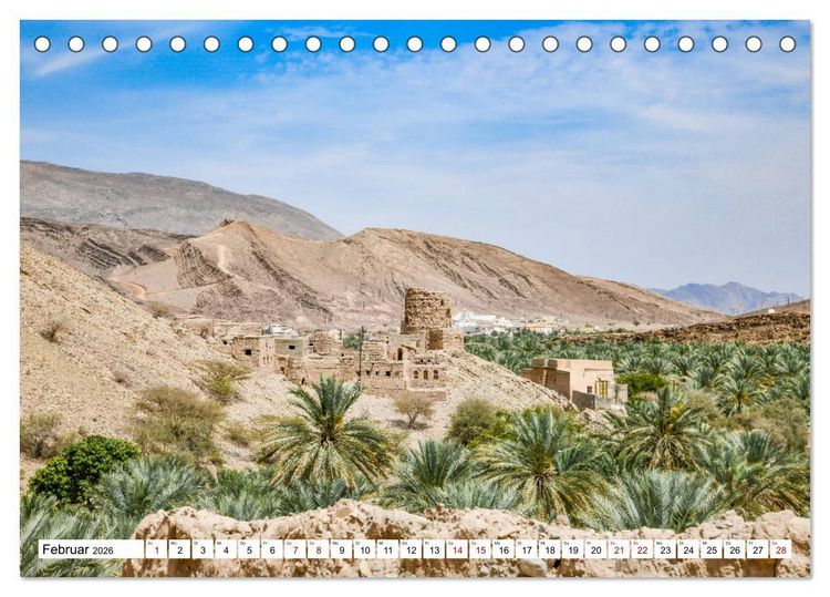 Produktbild: Oman - Perle des Orients (Tischkalender 2026 DIN A5 quer), CALVENDO Monatskalender