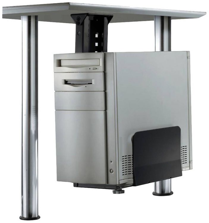 Produktbild: Neomounts PC Halterung Untertisch CPU-D200BLACK CPU-D200BLACK Schwarz Belastbar bis=30kg