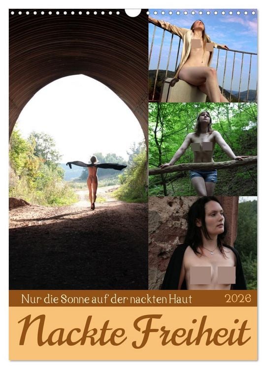Produktbild: Nackte Freiheit (Wandkalender 2026 DIN A3 hoch), CALVENDO Monatskalender