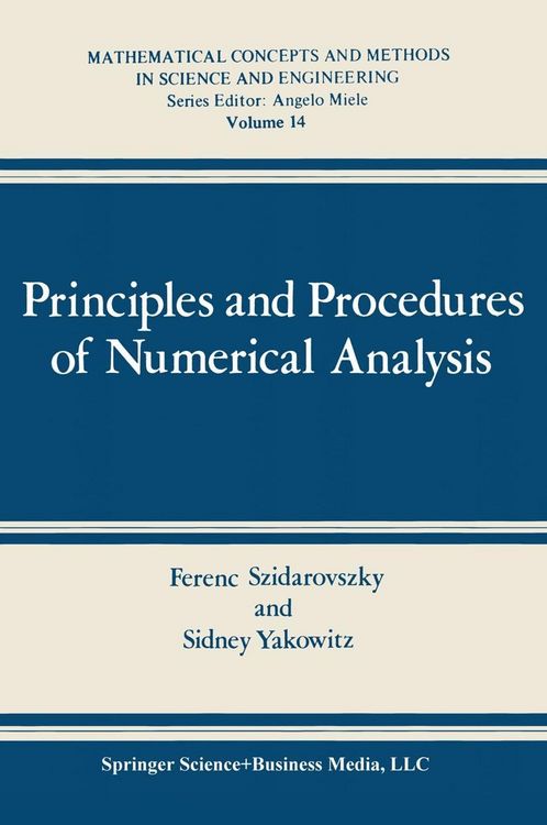 Bild vom Artikel Principles and Procedures of Numerical Analysis vom Autor Ferenc Szidarovszky