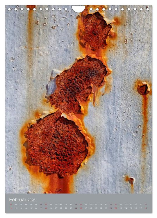 Produktbild: Rostiges (Wandkalender 2026 DIN A4 hoch), CALVENDO Monatskalender