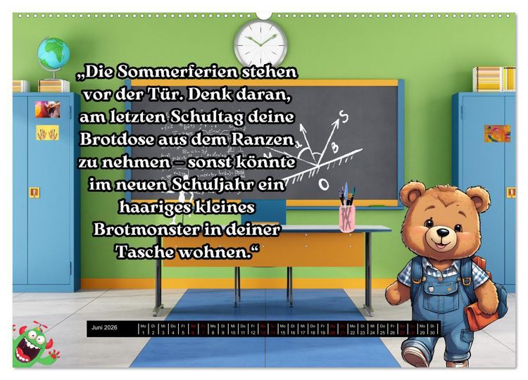 Produktbild: Flynn und seine aufregende Reise durch das Jahr (Wandkalender 2026 DIN A2 quer), CALVENDO Monatskalender