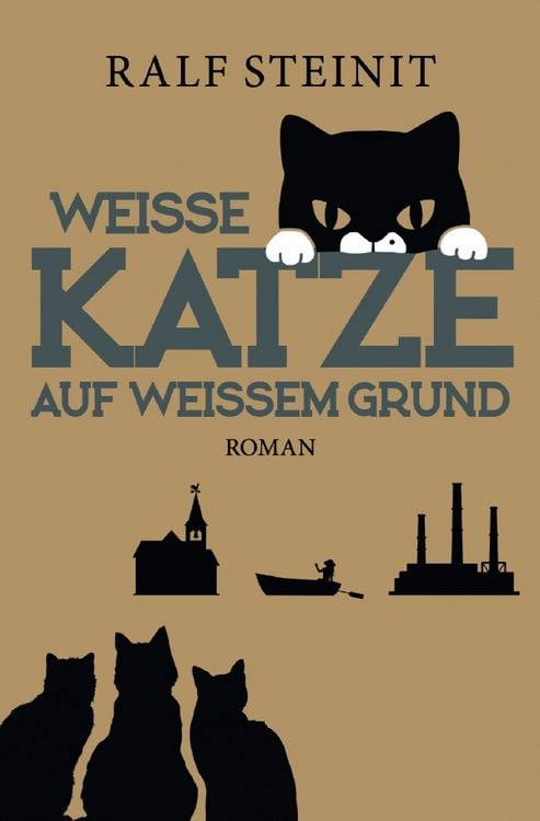 Produktbild: Wei&szlig;e Katze auf wei&szlig;em Grund