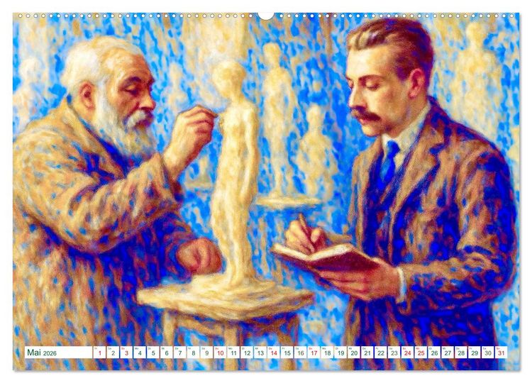 Produktbild: Rainer Maria Rilke. Sein Leben, seine Werke (Wandkalender 2026 DIN A2 quer), CALVENDO Monatskalender