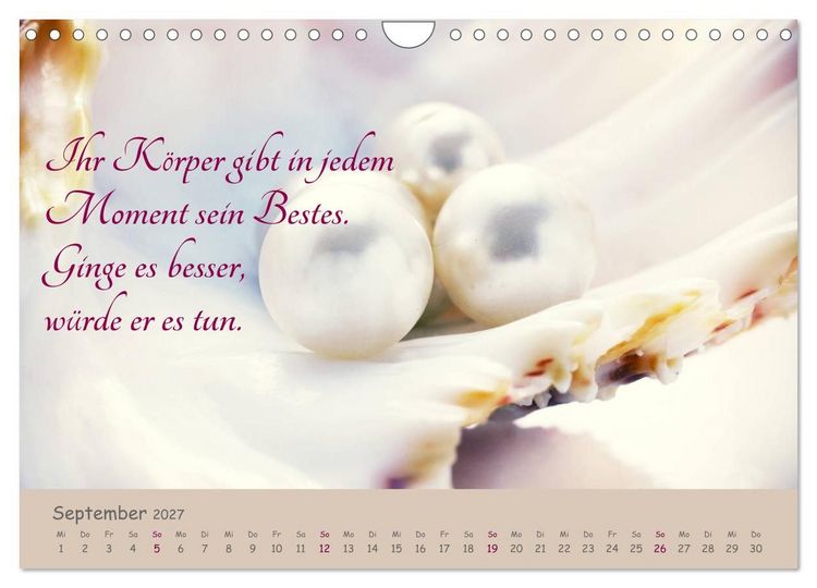 Produktbild: Innere Perlen (Wandkalender 2027 DIN A4 quer), CALVENDO Monatskalender