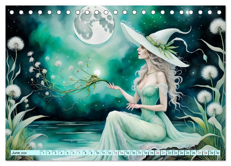 Produktbild: Enchantress of nature (Desk Calendar 2026 DIN A5 landscape), CALVENDO 12 Month DeskCalendar