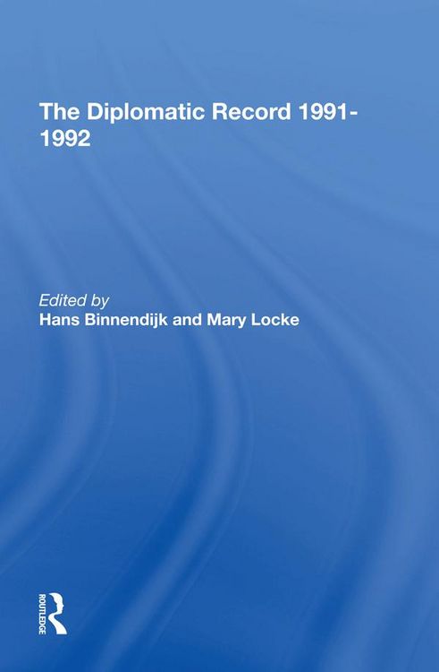 Produktbild: The Diplomatic Record 19911992