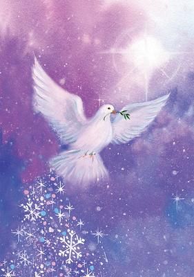 Produktbild: Dove & Stardust Small Boxed Holiday Cards (20 Cards, 21 Self-Sealing Envelopes)