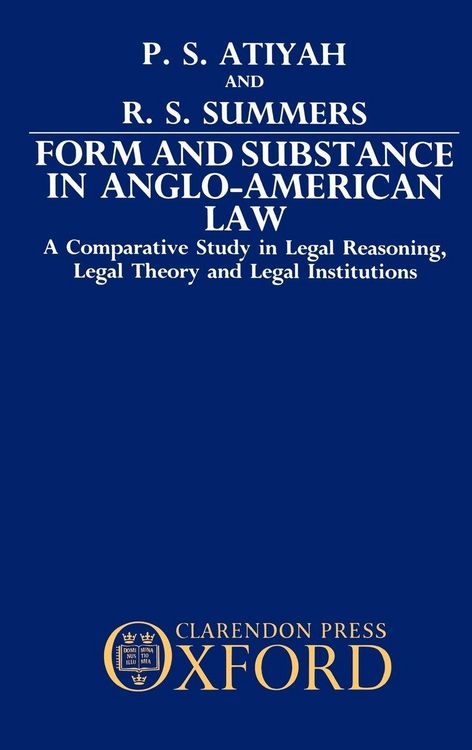 Produktbild: Form and Substance in Anglo-American Law